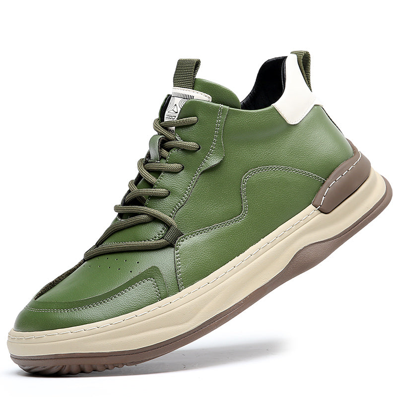 Noble Italiana High-Top-Leder-Sneaker