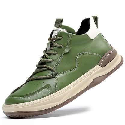Noble Italiana High-Top-Leder-Sneaker