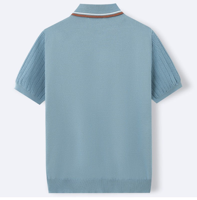 Amalfi Azure Strickshirt