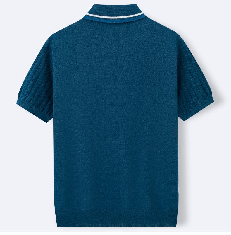 Amalfi Azure Strickshirt