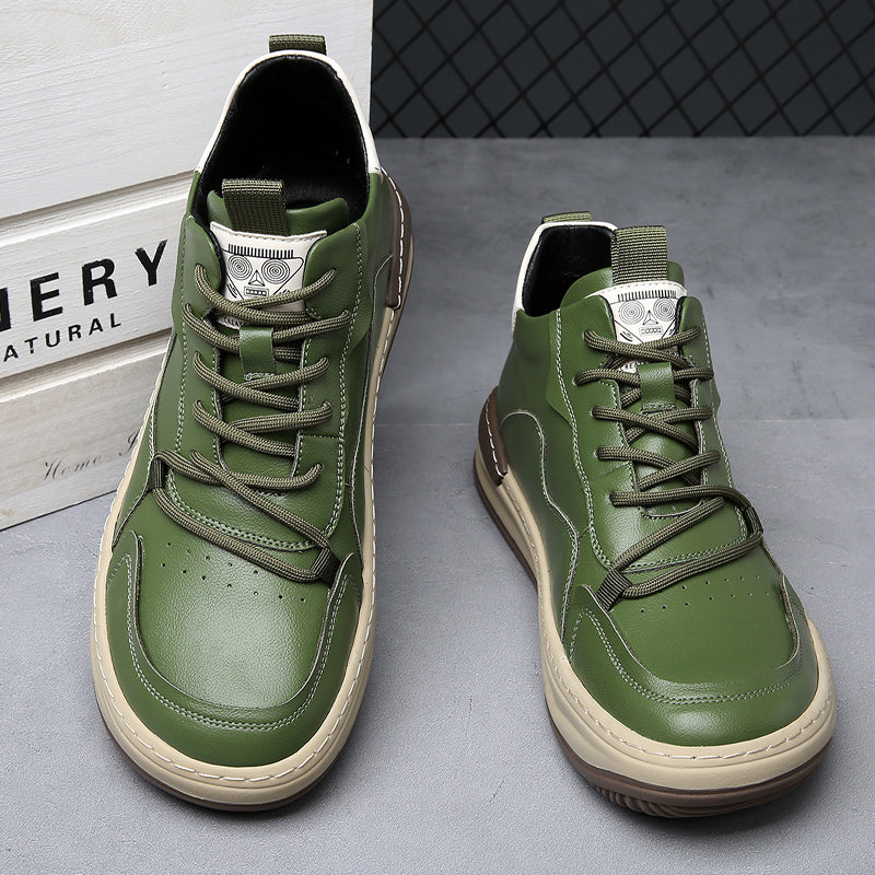 Noble Italiana High-Top-Leder-Sneaker