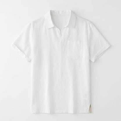 Cannes Leinen-Poloshirt
