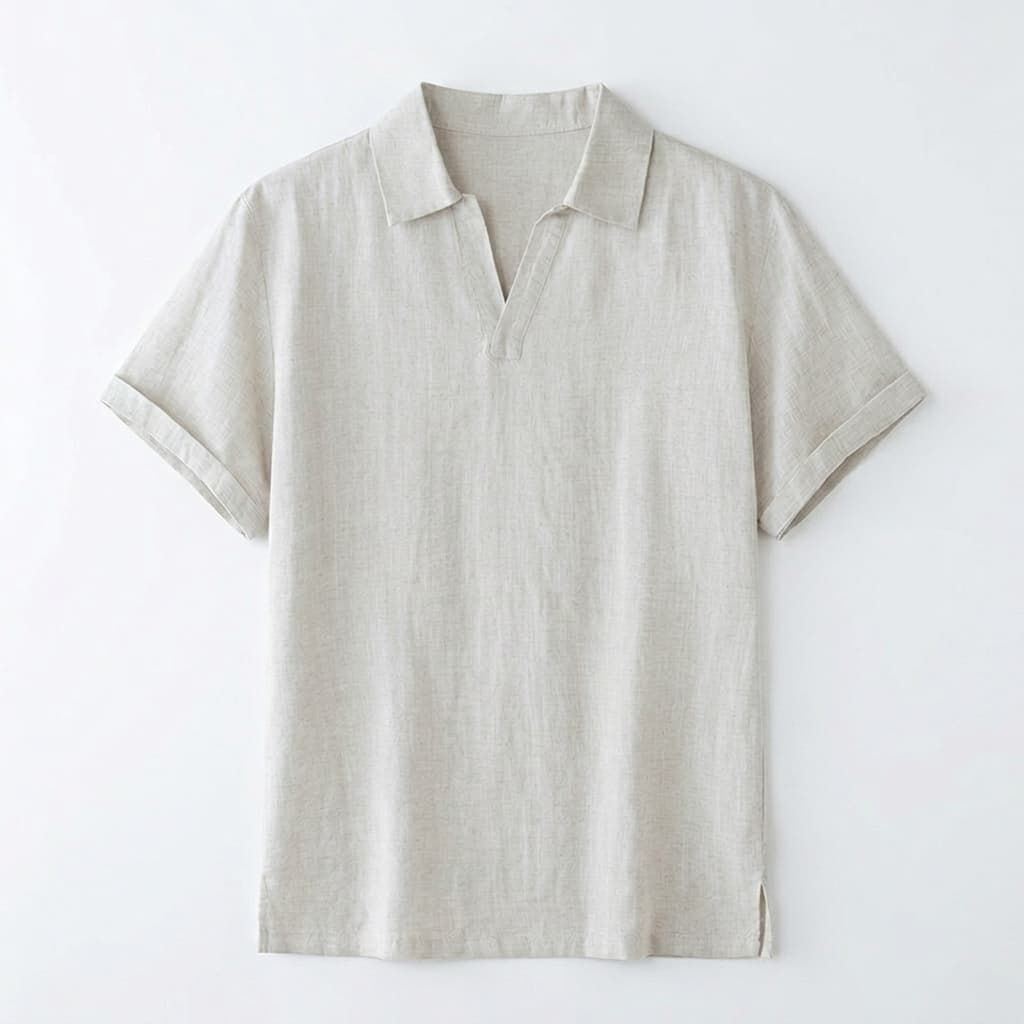 Cannes Leinen-Poloshirt
