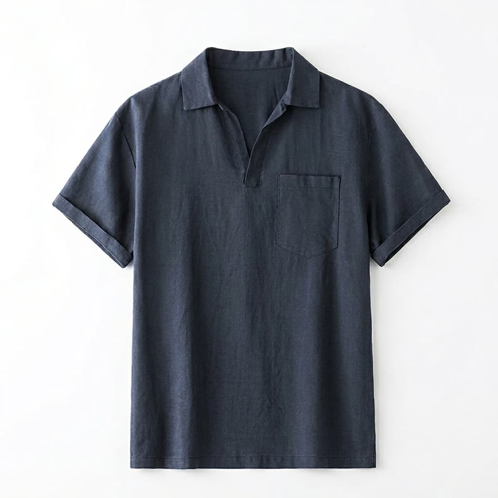 Cannes Leinen-Poloshirt