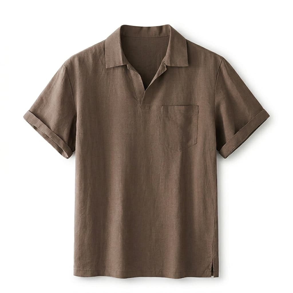Cannes Leinen-Poloshirt
