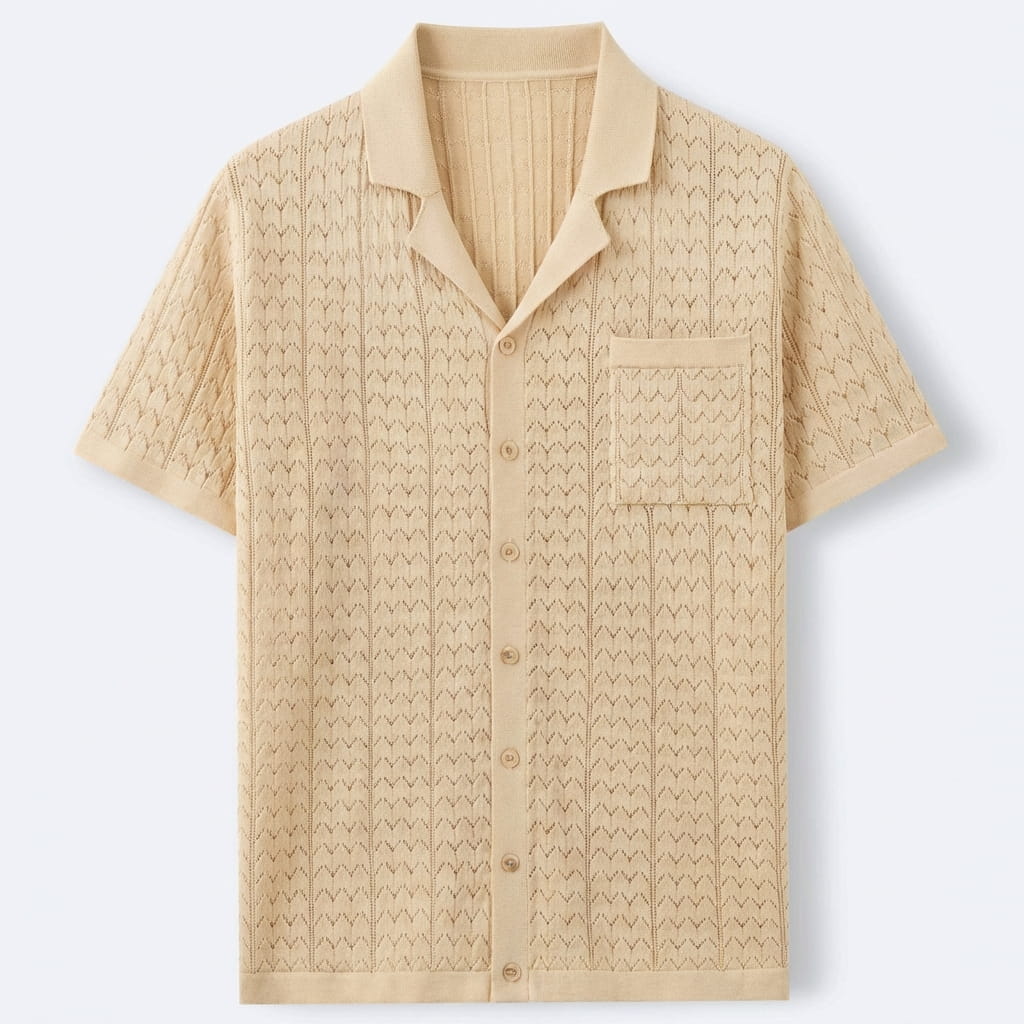Marbella Strick-Poloshirt