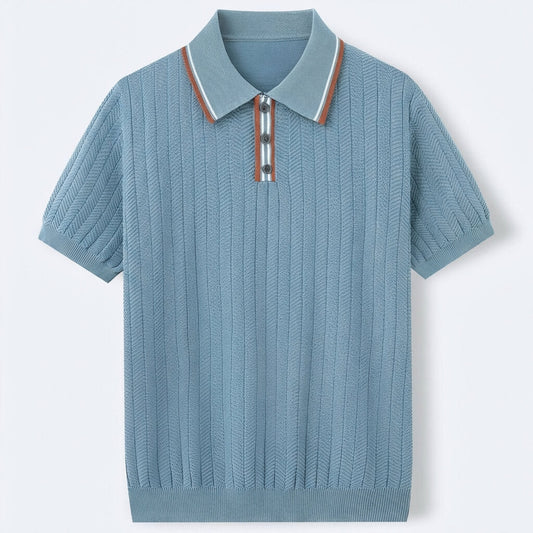 Amalfi Azure Strickshirt