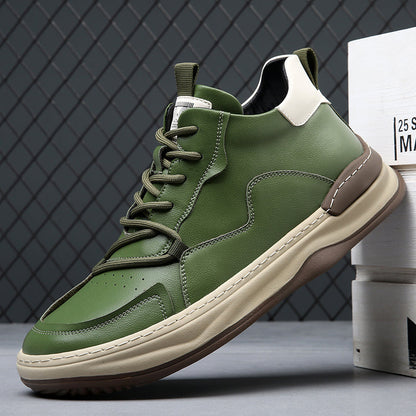 Noble Italiana High-Top-Leder-Sneaker