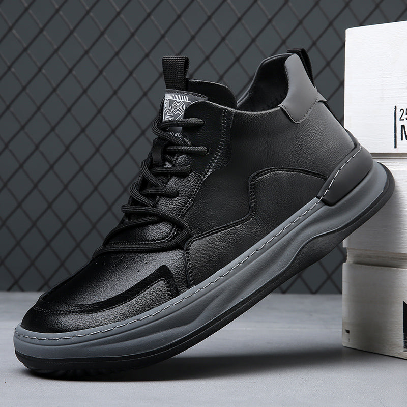 Noble Italiana High-Top-Leder-Sneaker