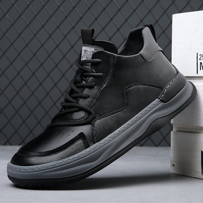 Noble Italiana High-Top-Leder-Sneaker