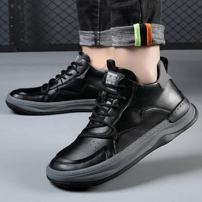 Noble Italiana High-Top-Leder-Sneaker