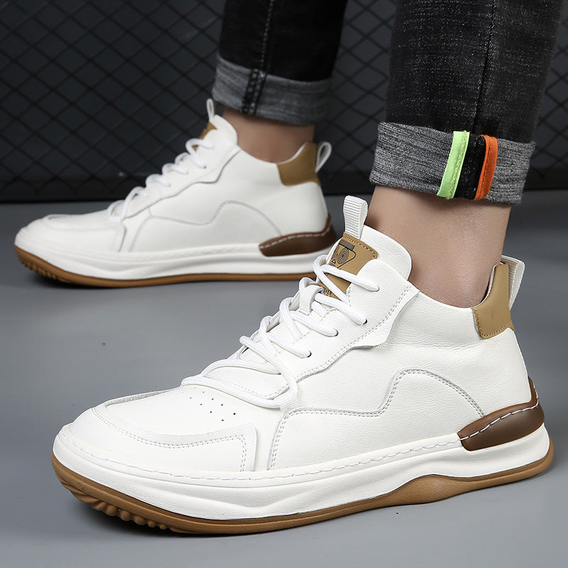 Noble Italiana High-Top-Leder-Sneaker