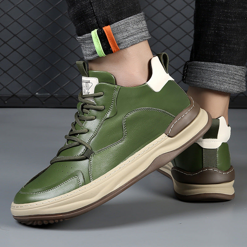 Noble Italiana High-Top-Leder-Sneaker