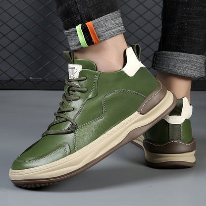 Noble Italiana High-Top-Leder-Sneaker