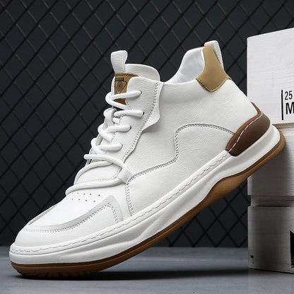 Noble Italiana High-Top-Leder-Sneaker