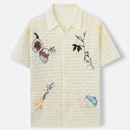 Capri Häkel-Poloshirt