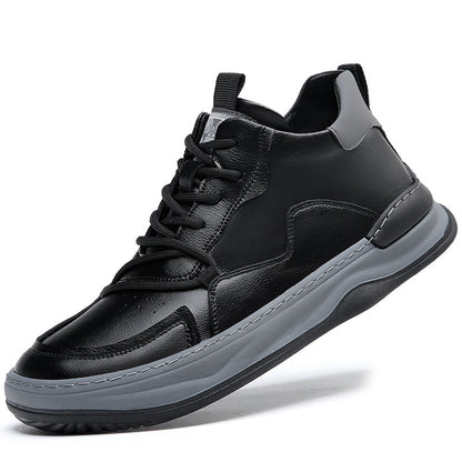 Noble Italiana High-Top-Leder-Sneaker