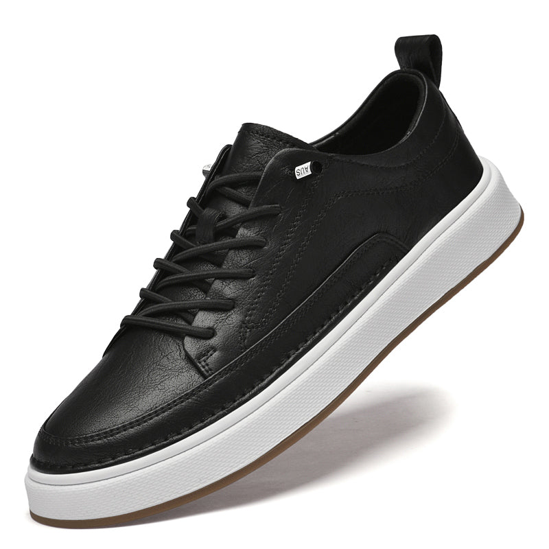 Oxfords Sneaker aus echtem Leder