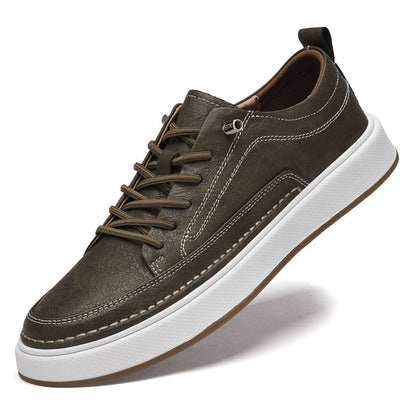 Oxfords Sneaker aus echtem Leder