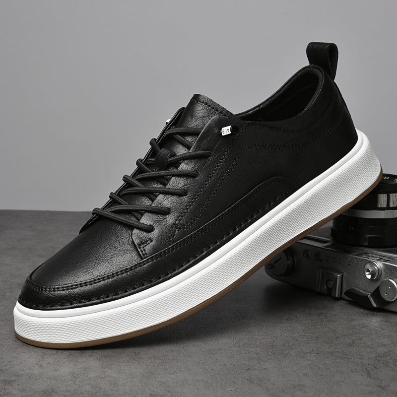 Oxfords Sneaker aus echtem Leder