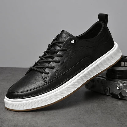 Oxfords Sneaker aus echtem Leder