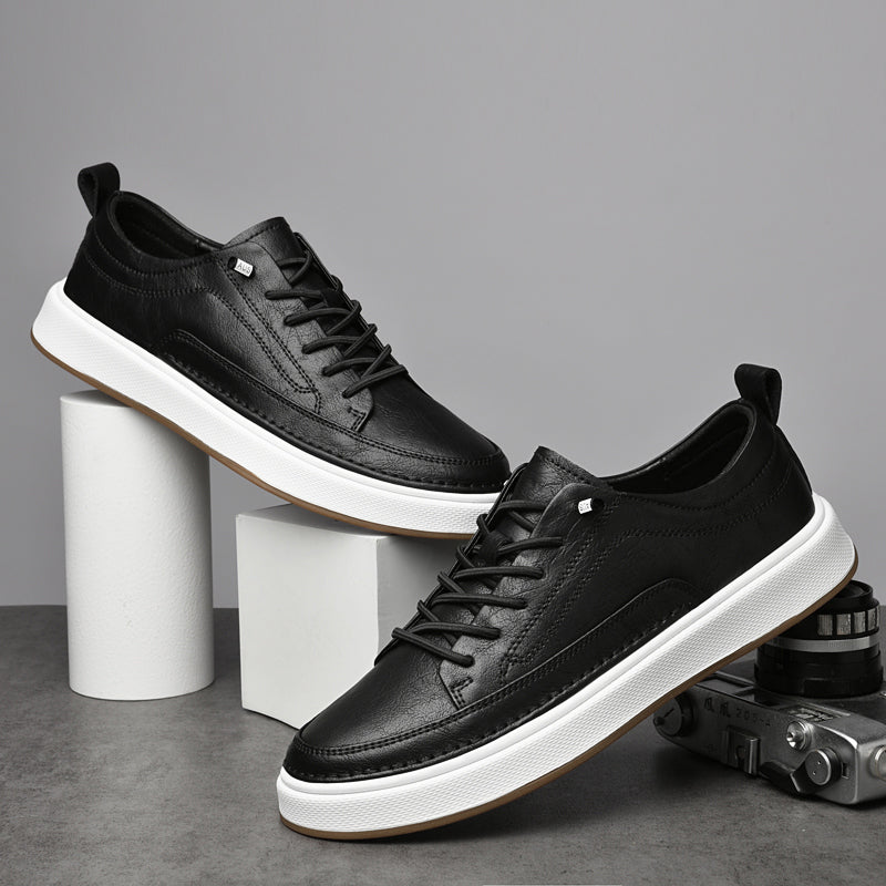 Oxfords Sneaker aus echtem Leder