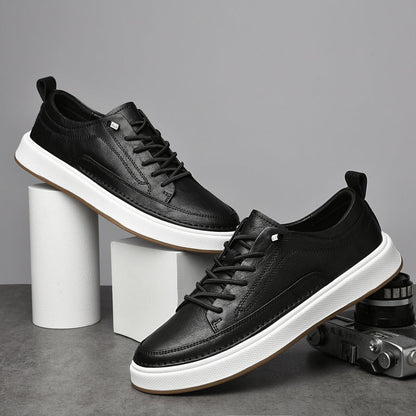Oxfords Sneaker aus echtem Leder