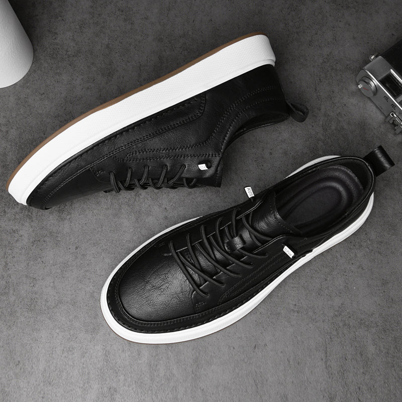 Oxfords Sneaker aus echtem Leder