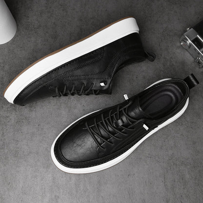 Oxfords Sneaker aus echtem Leder