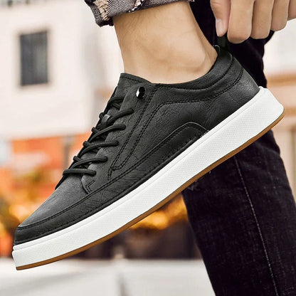 Oxfords Sneaker aus echtem Leder