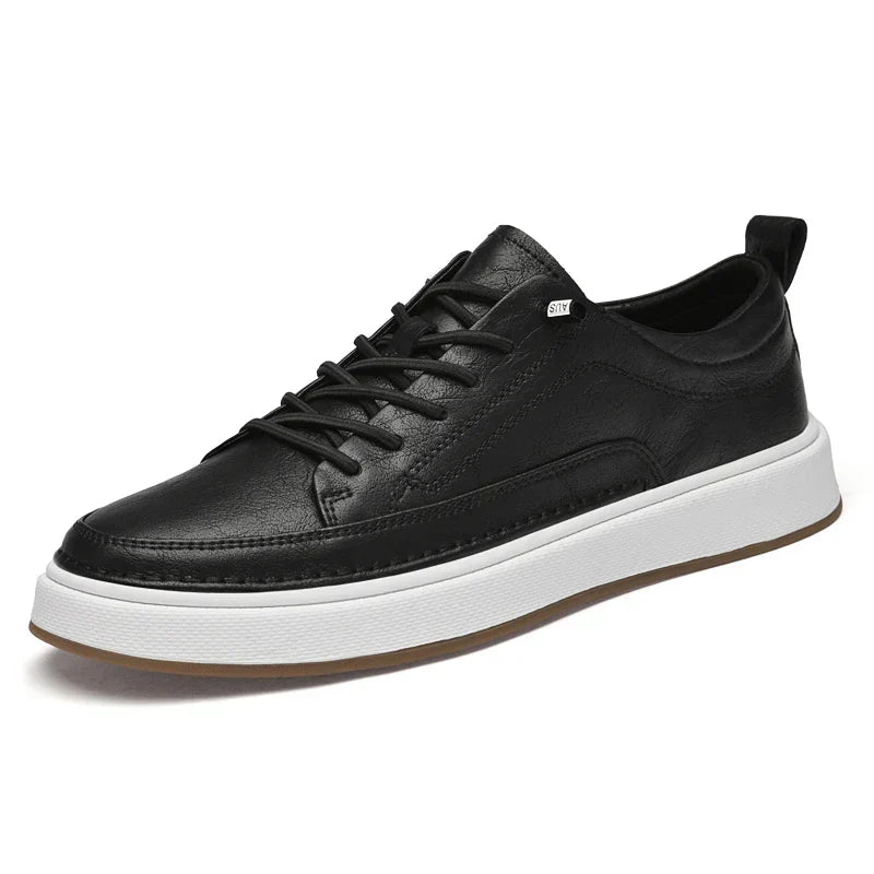 Oxfords Sneaker aus echtem Leder