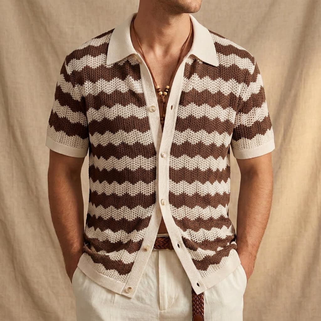 St. Tropez Jacquard-Poloshirt